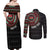 Personalised Kenya Couples Matching Off Shoulder Maxi Dress and Long Sleeve Button Shirt African Tribal Pattern