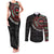 Personalised Kenya Couples Matching Tank Maxi Dress and Long Sleeve Button Shirt African Tribal Pattern
