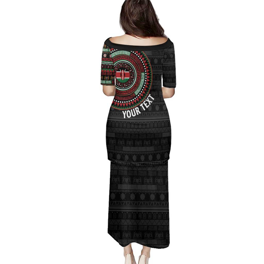 Personalised Kenya Family Matching Puletasi and Hawaiian Shirt African Tribal Pattern