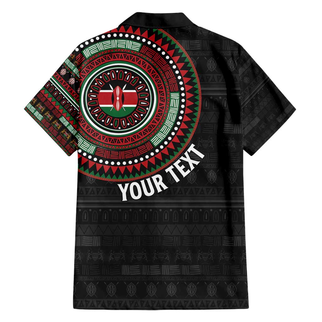 Personalised Kenya Family Matching Short Sleeve Bodycon Dress and Hawaiian Shirt African Tribal Pattern