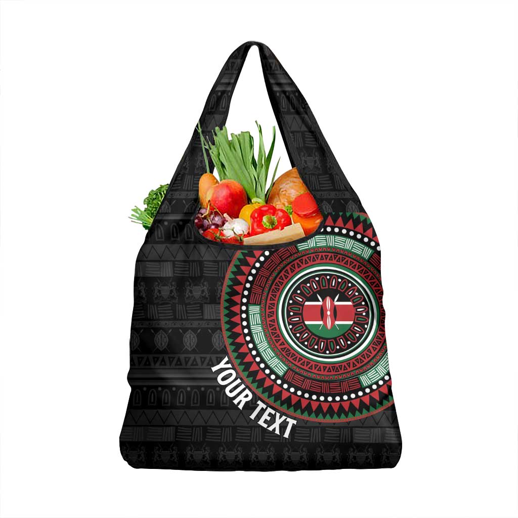 Personalised Kenya Grocery Bag African Tribal Pattern