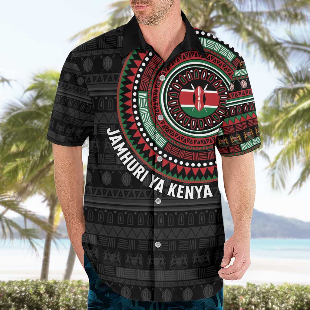 Personalised Kenya Hawaiian Shirt African Tribal Pattern