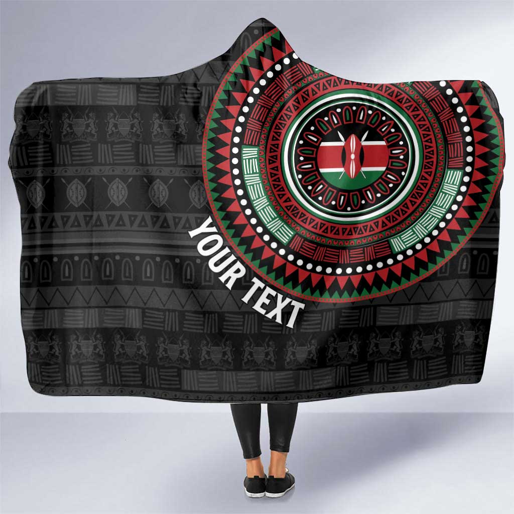 Personalised Kenya Hooded Blanket African Tribal Pattern