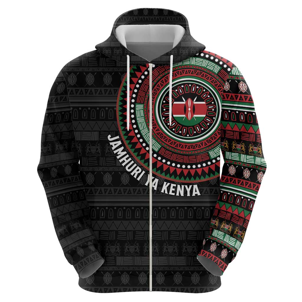 Personalised Kenya Hoodie African Tribal Pattern