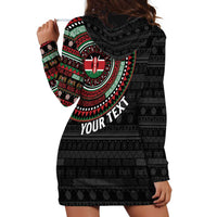Personalised Kenya Hoodie Dress African Tribal Pattern