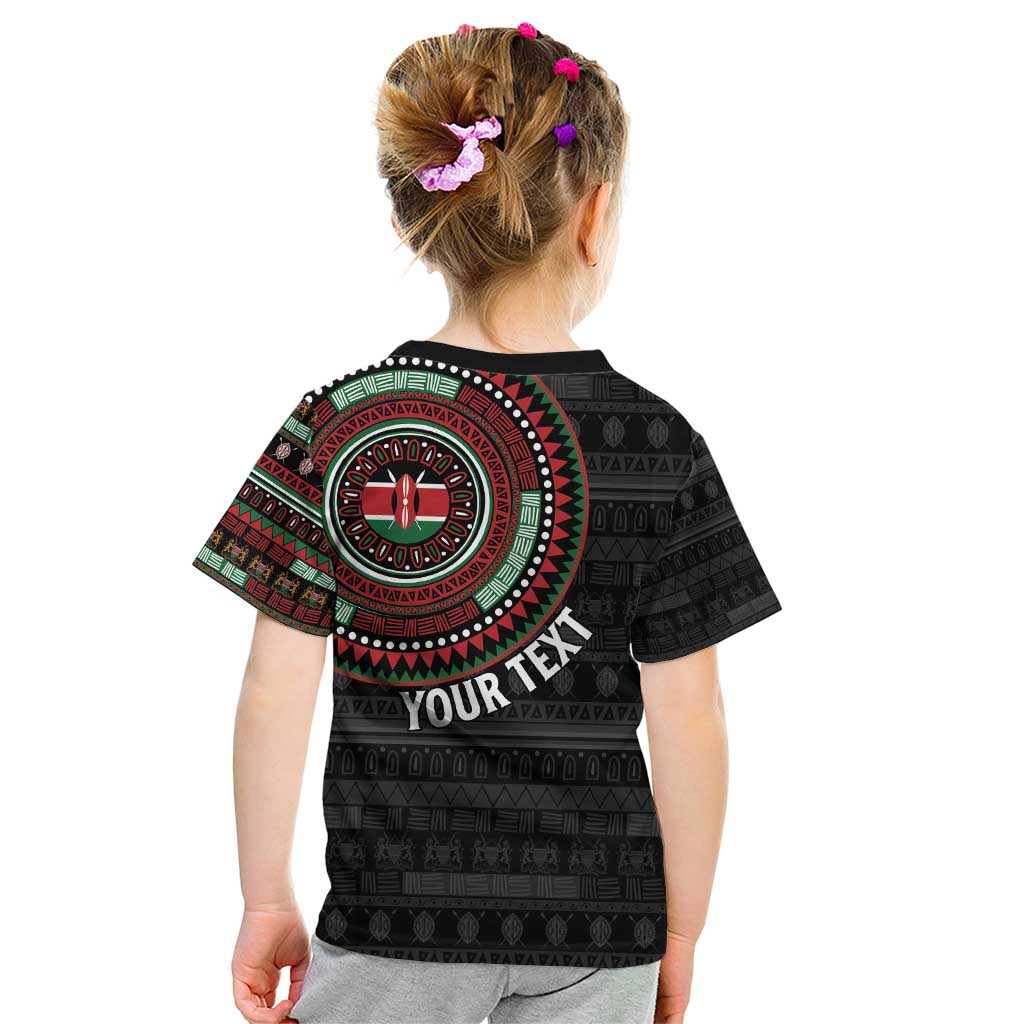 Personalised Kenya Kid T Shirt African Tribal Pattern