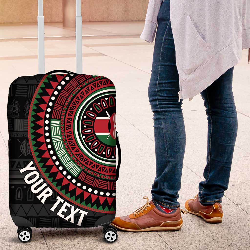 Personalised Kenya Luggage Cover African Tribal Pattern
