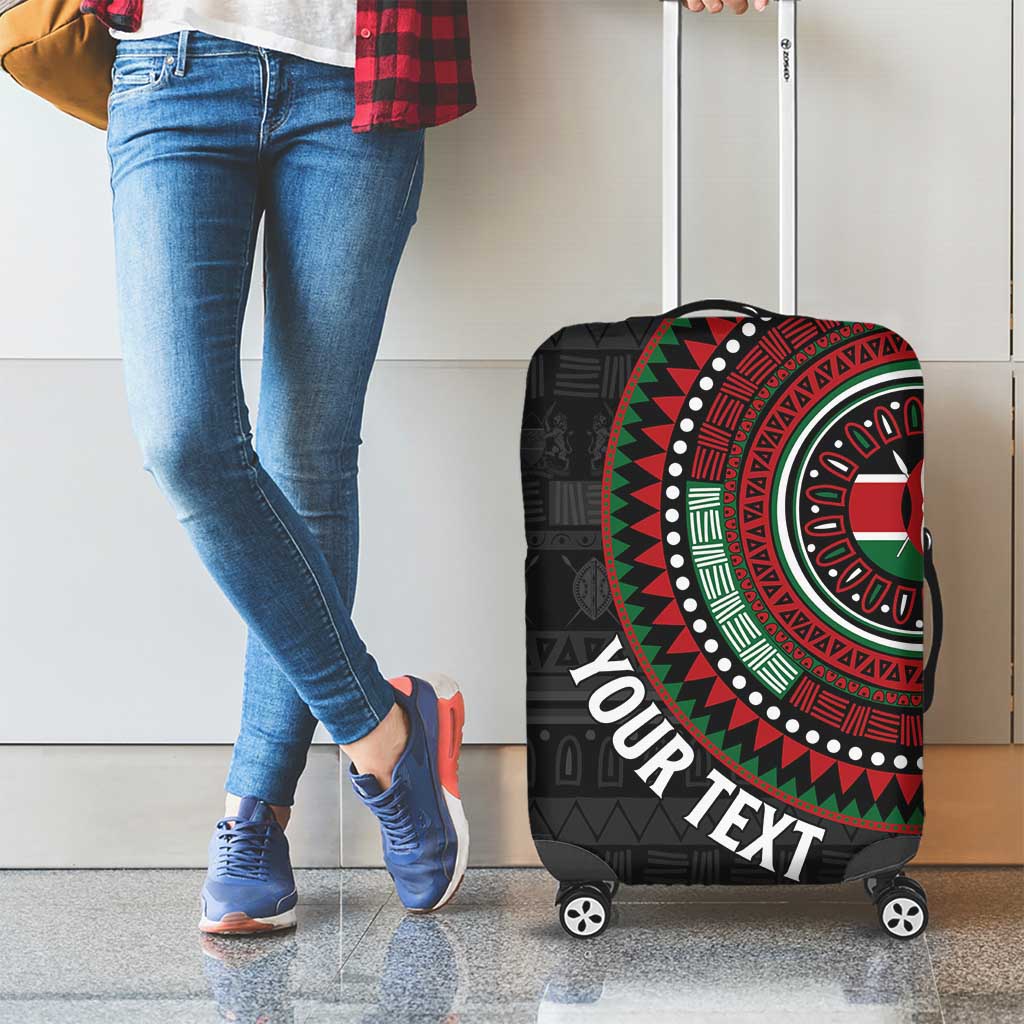Personalised Kenya Luggage Cover African Tribal Pattern