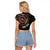 Personalised Kenya Raglan Cropped T Shirt African Tribal Pattern