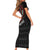 Personalised Kenya Short Sleeve Bodycon Dress African Tribal Pattern