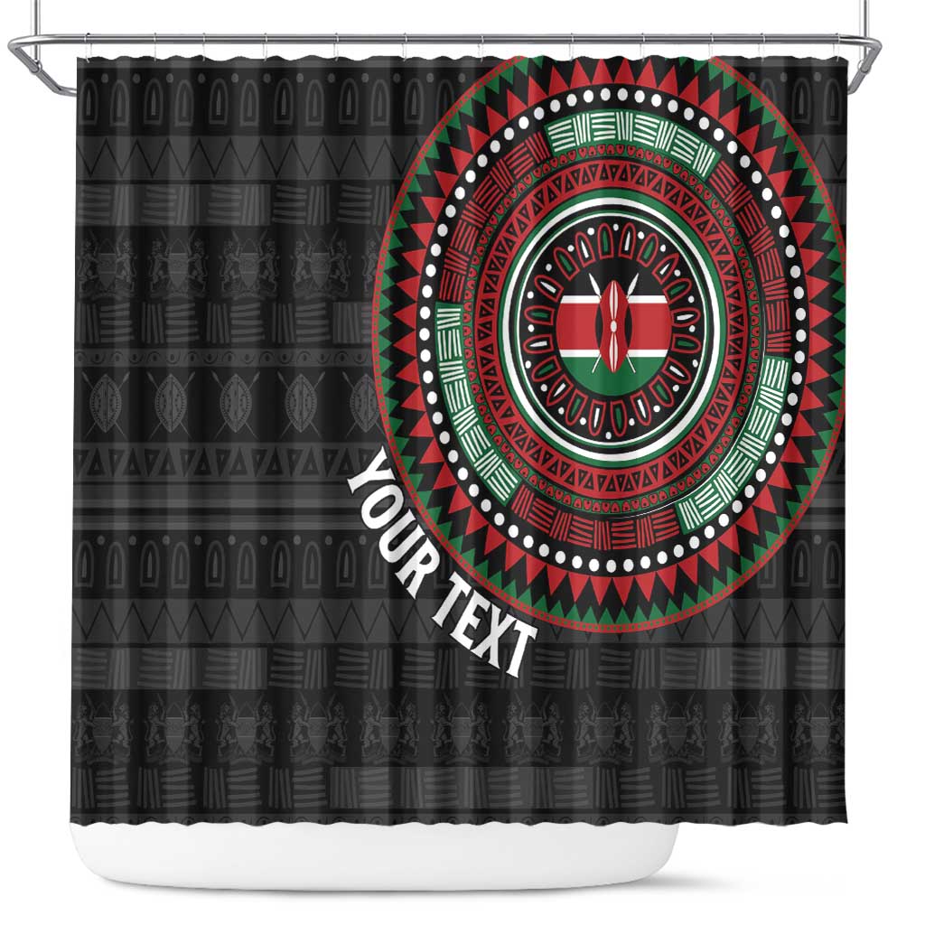 Personalised Kenya Shower Curtain African Tribal Pattern