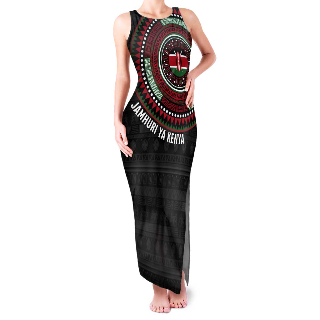 Personalised Kenya Tank Maxi Dress African Tribal Pattern