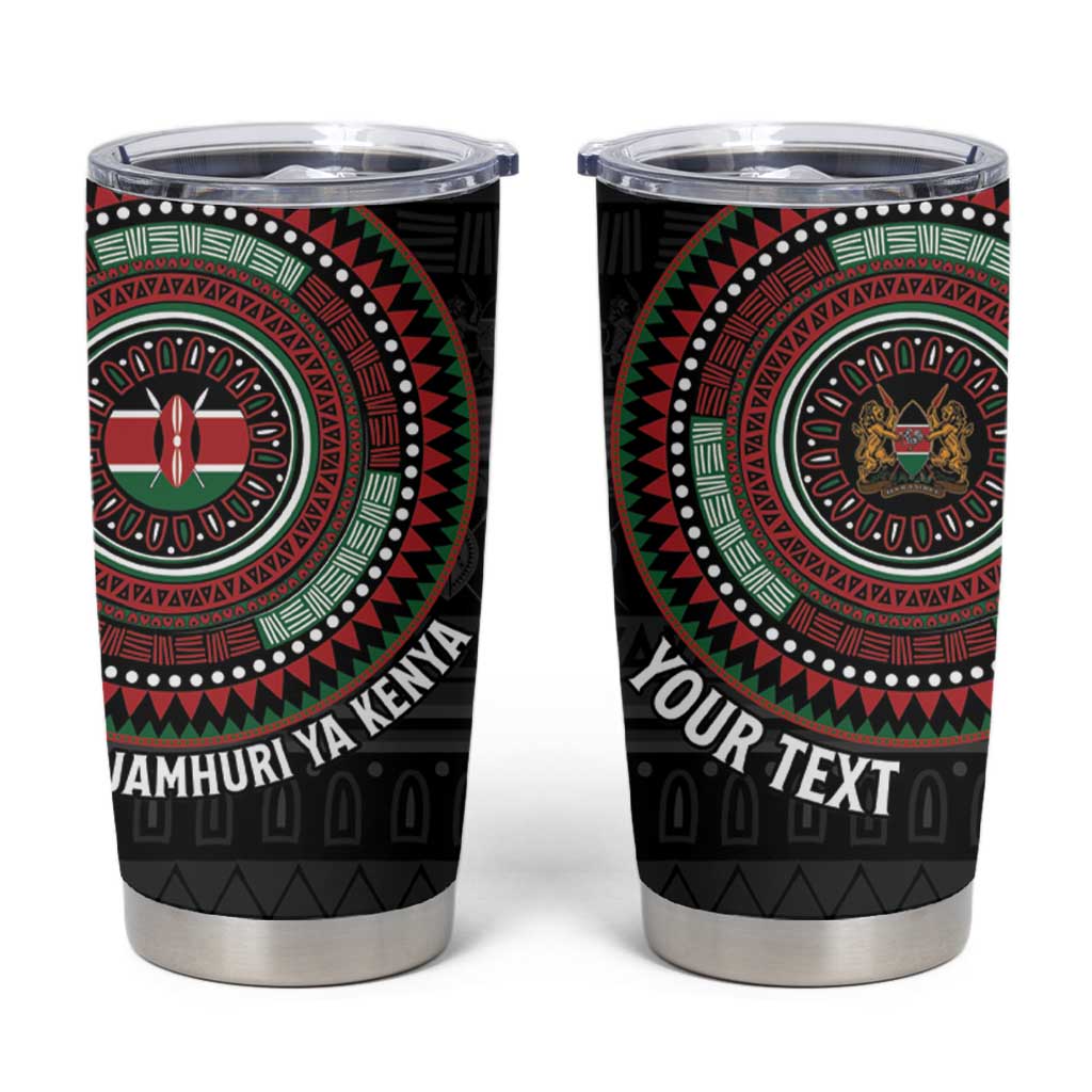 Personalised Kenya Tumbler Cup African Tribal Pattern
