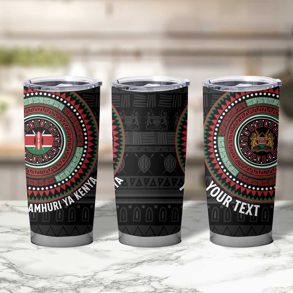 Personalised Kenya Tumbler Cup African Tribal Pattern