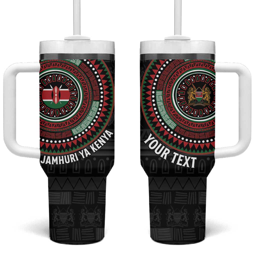 Personalised Kenya Tumbler With Handle African Tribal Pattern