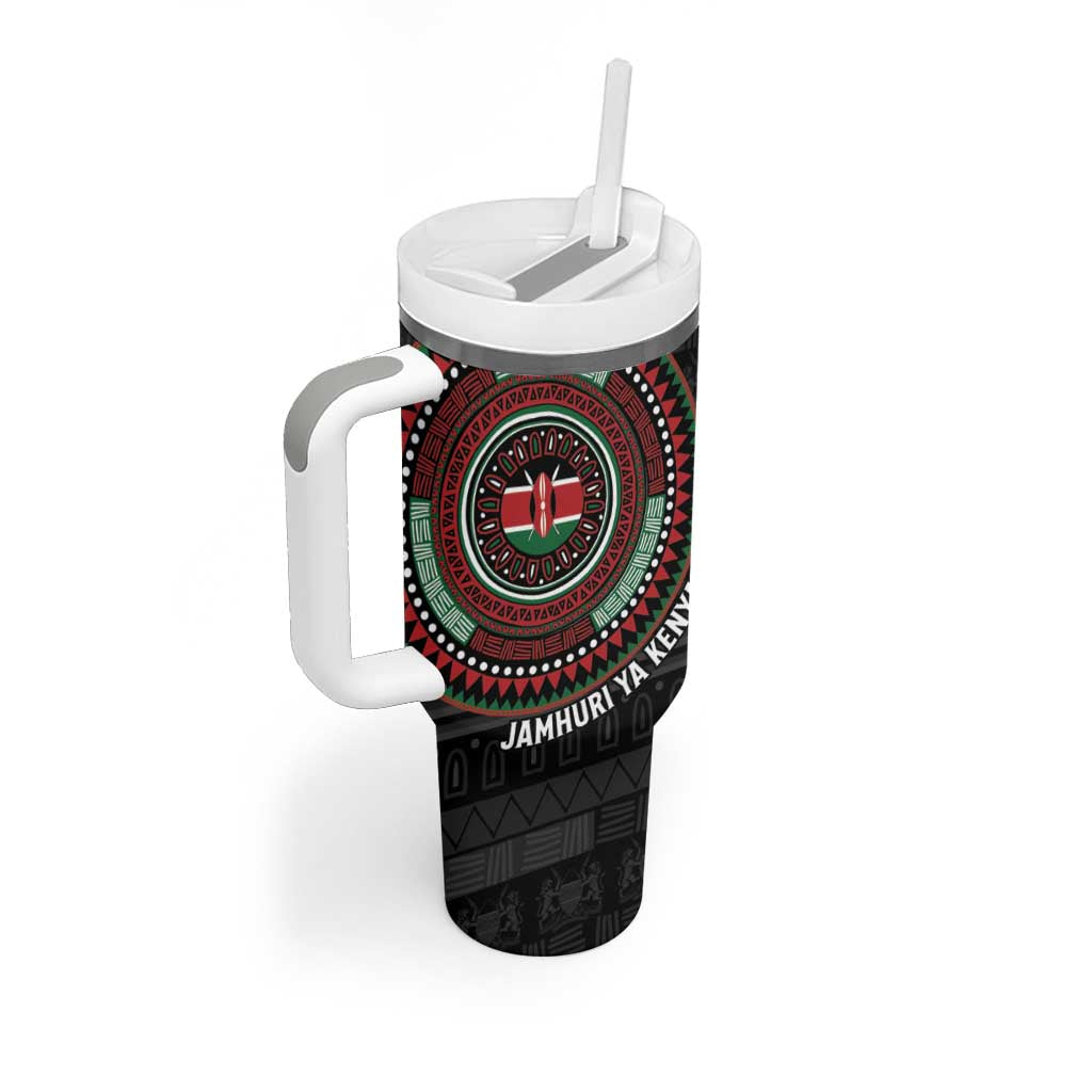 Personalised Kenya Tumbler With Handle African Tribal Pattern