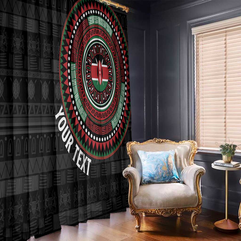 Personalised Kenya Window Curtain African Tribal Pattern