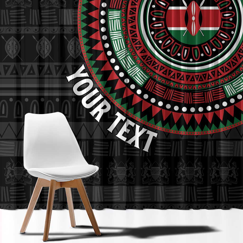 Personalised Kenya Window Curtain African Tribal Pattern