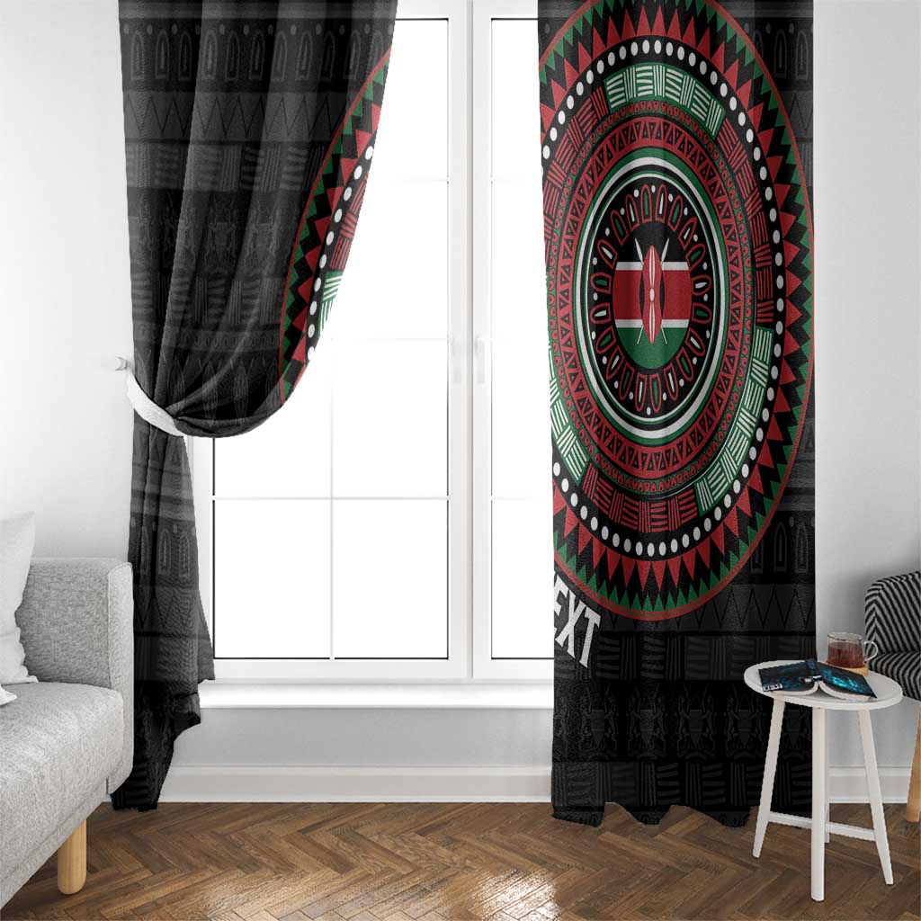 Personalised Kenya Window Curtain African Tribal Pattern
