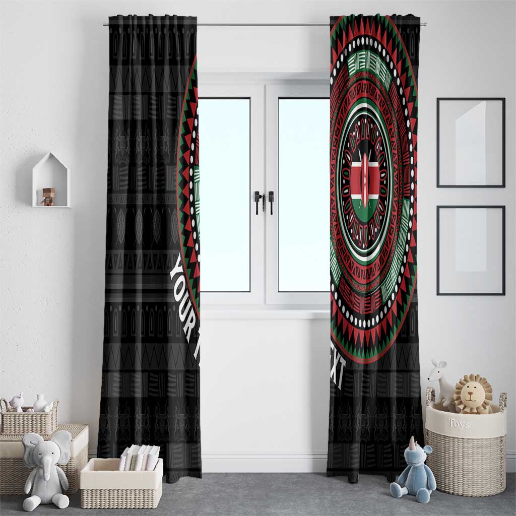 Personalised Kenya Window Curtain African Tribal Pattern