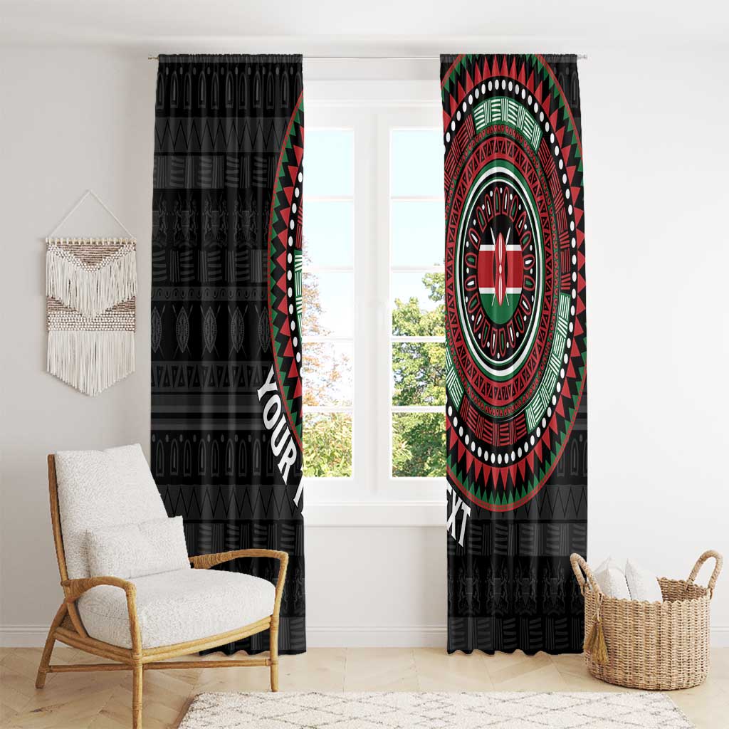 Personalised Kenya Window Curtain African Tribal Pattern