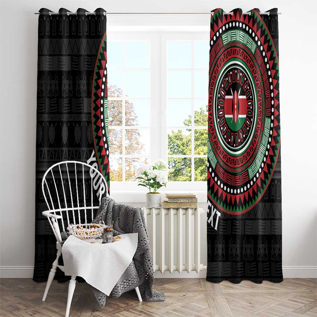 Personalised Kenya Window Curtain African Tribal Pattern