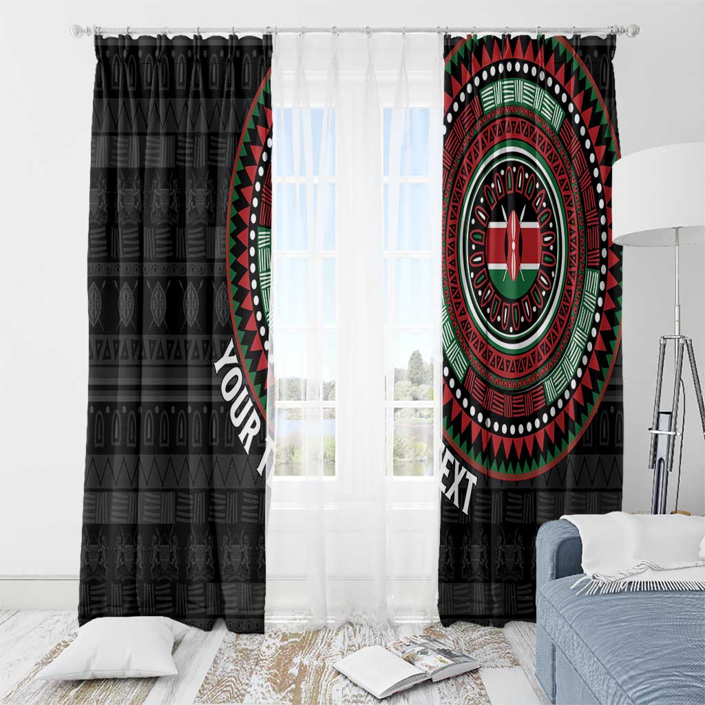 Personalised Kenya Window Curtain African Tribal Pattern