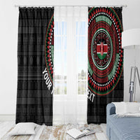 Personalised Kenya Window Curtain African Tribal Pattern