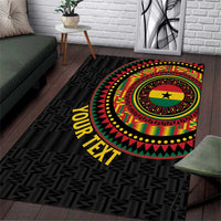 Personalised Ghana Area Rug African Tribal Mix Kente Patterns