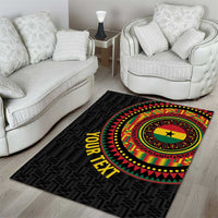 Personalised Ghana Area Rug African Tribal Mix Kente Patterns