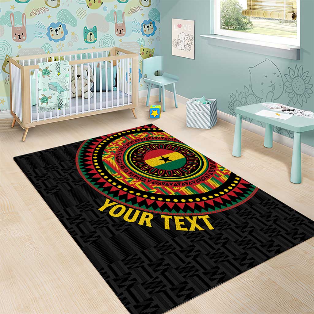 Personalised Ghana Area Rug African Tribal Mix Kente Patterns
