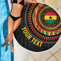 Personalised Ghana Beach Blanket African Tribal Mix Kente Patterns
