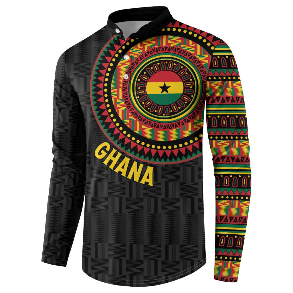 Personalised Ghana Button Sweatshirt African Tribal Mix Kente Patterns