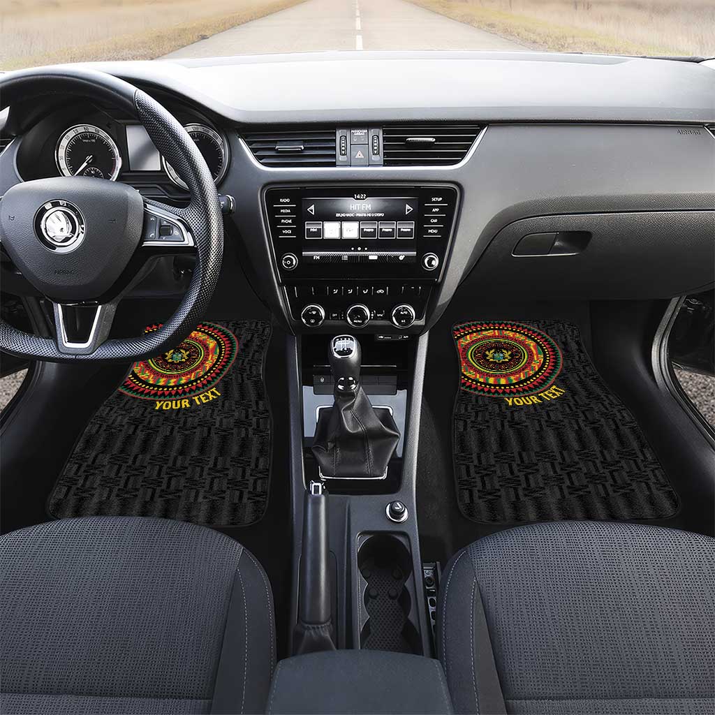 Personalised Ghana Car Mats African Tribal Mix Kente Patterns