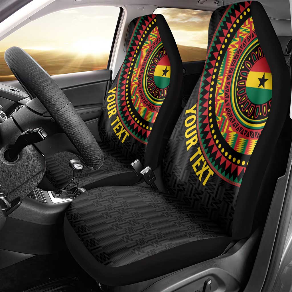 Personalised Ghana Car Seat Cover African Tribal Mix Kente Patterns