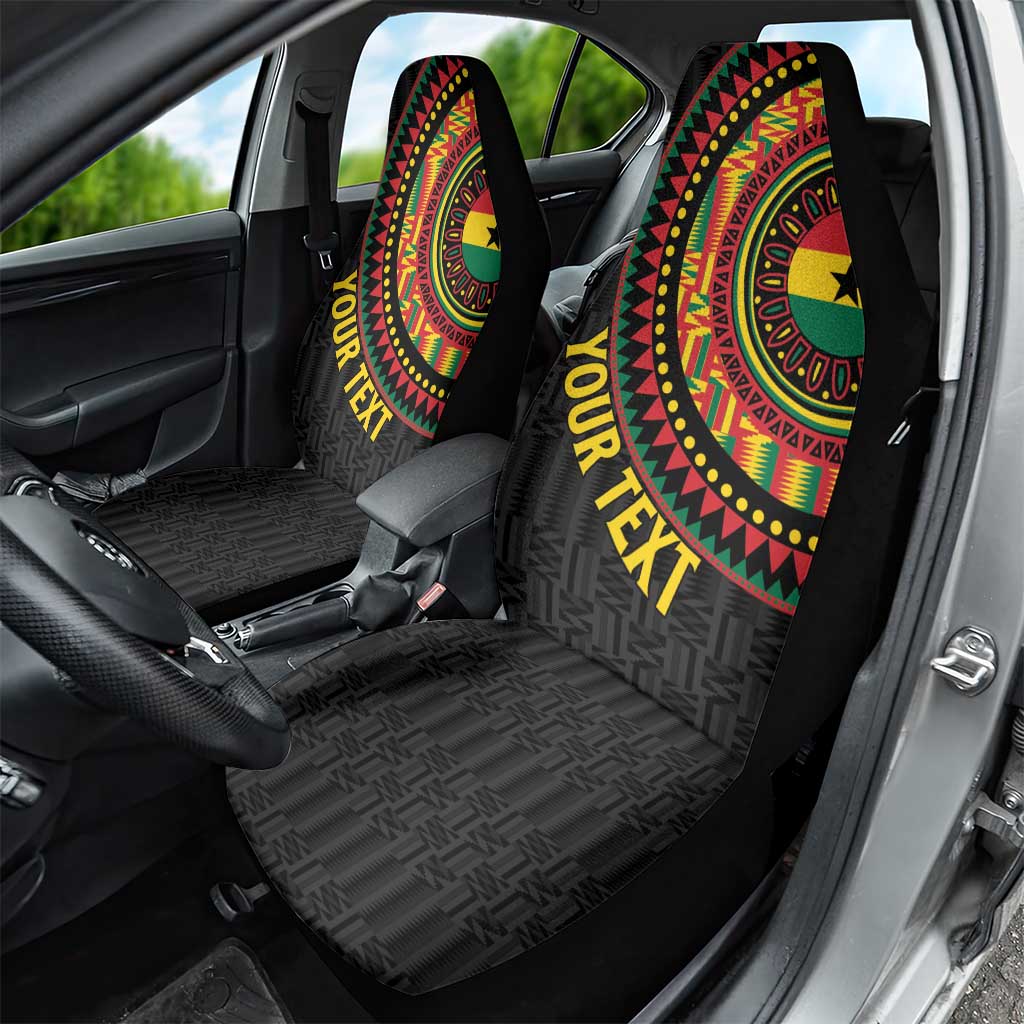 Personalised Ghana Car Seat Cover African Tribal Mix Kente Patterns