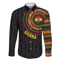 Personalised Ghana Family Matching Off Shoulder Maxi Dress and Hawaiian Shirt African Tribal Mix Kente Patterns