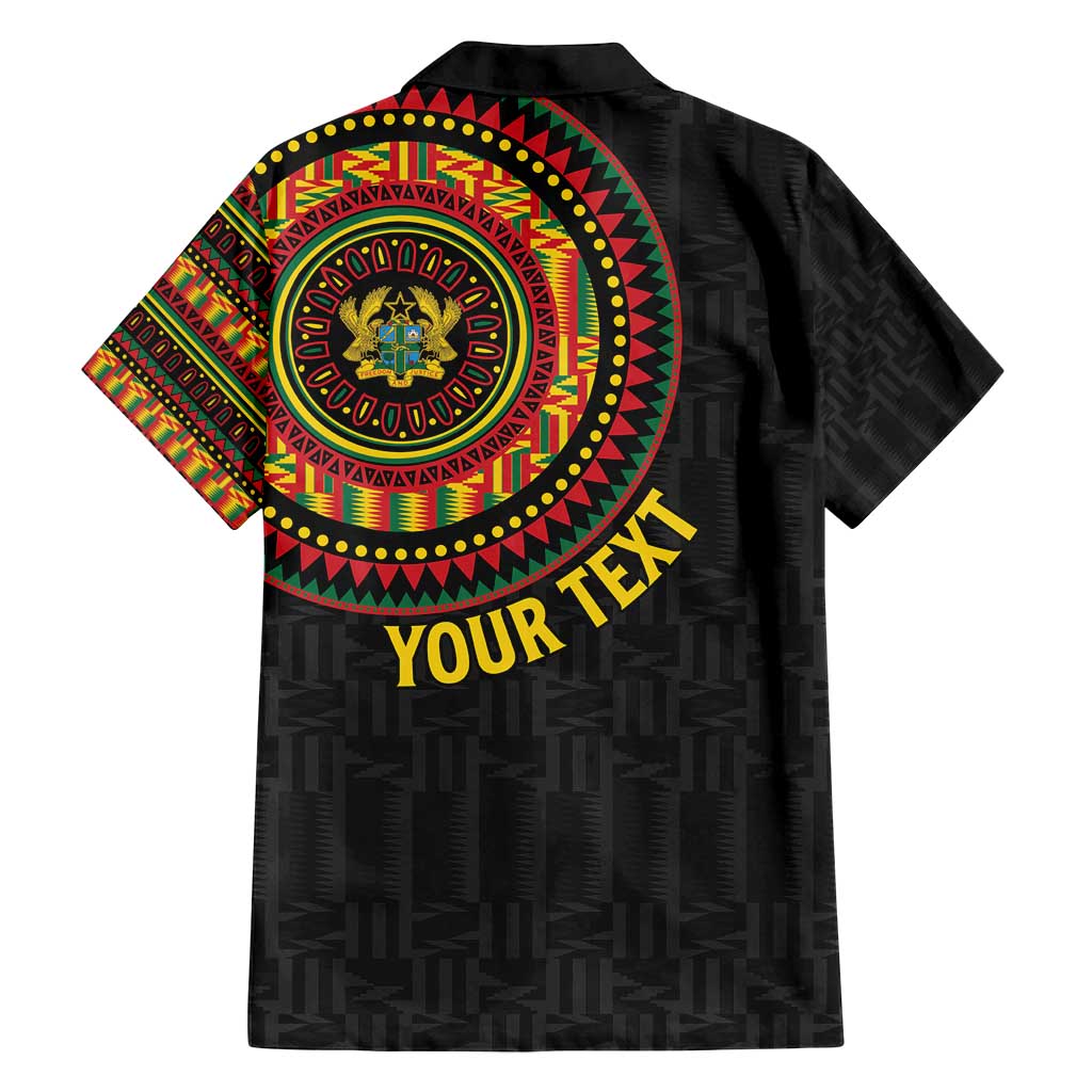 Personalised Ghana Family Matching Puletasi and Hawaiian Shirt African Tribal Mix Kente Patterns