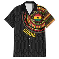 Personalised Ghana Family Matching Short Sleeve Bodycon Dress and Hawaiian Shirt African Tribal Mix Kente Patterns