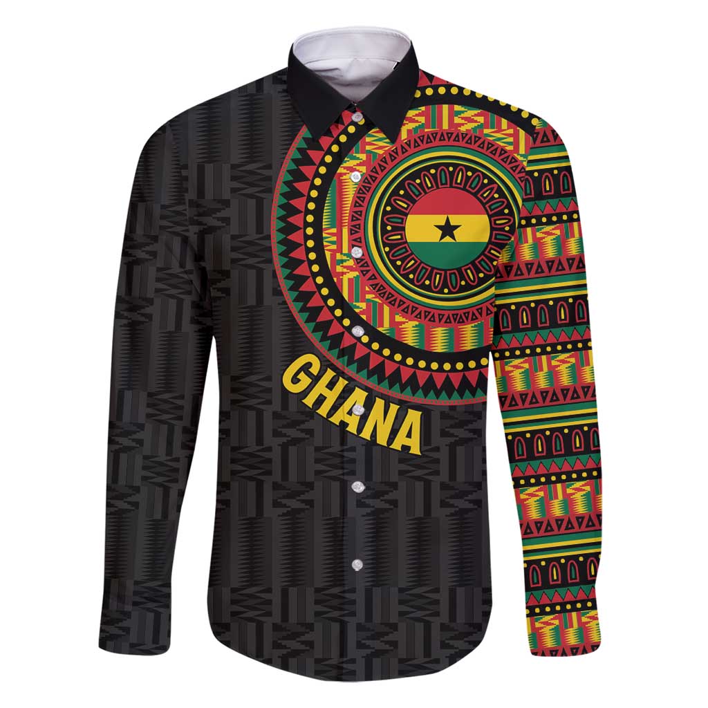 Personalised Ghana Family Matching Tank Maxi Dress and Hawaiian Shirt African Tribal Mix Kente Patterns