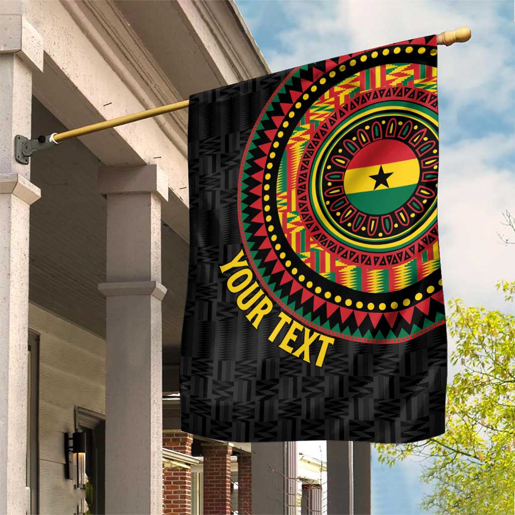 Personalised Ghana Garden Flag African Tribal Mix Kente Patterns