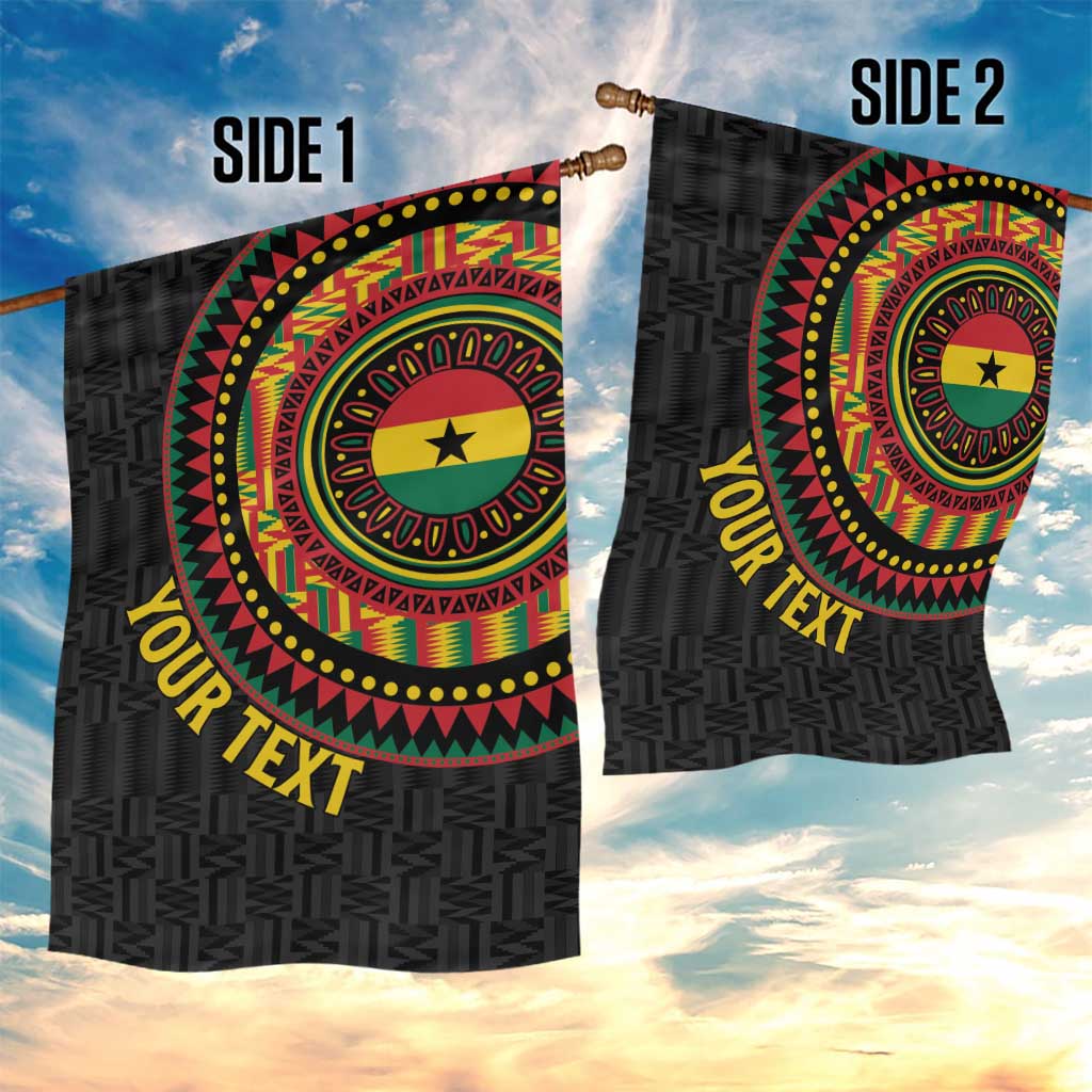 Personalised Ghana Garden Flag African Tribal Mix Kente Patterns