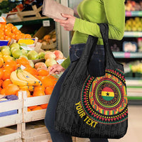 Personalised Ghana Grocery Bag African Tribal Mix Kente Patterns