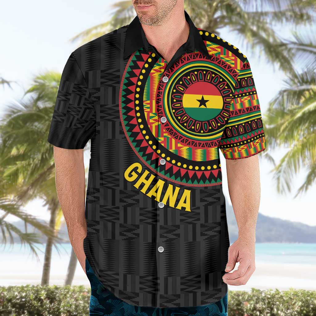 Personalised Ghana Hawaiian Shirt African Tribal Mix Kente Patterns