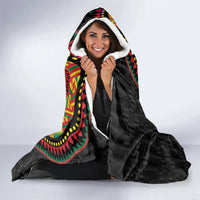 Personalised Ghana Hooded Blanket African Tribal Mix Kente Patterns