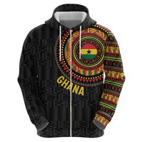 Personalised Ghana Hoodie African Tribal Mix Kente Patterns