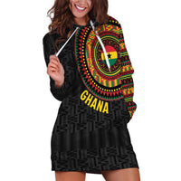 Personalised Ghana Hoodie Dress African Tribal Mix Kente Patterns