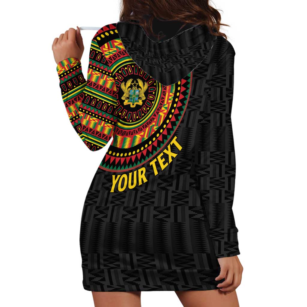 Personalised Ghana Hoodie Dress African Tribal Mix Kente Patterns