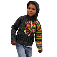 Personalised Ghana Kid Hoodie African Tribal Mix Kente Patterns