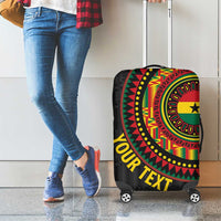 Personalised Ghana Luggage Cover African Tribal Mix Kente Patterns